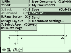 TI-Nspire, Documents & Pages