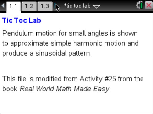 Real World Math Made Easy: Tic Toc Lab