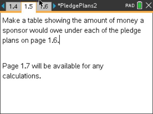 Pledge Plans: An Exploration of Linearity