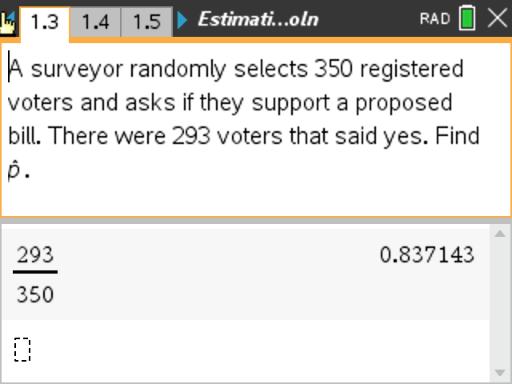 Estimating a Population Proportion