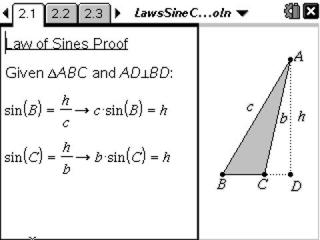 Classroom Activities Laws Of Sines And Cosines Texas Instruments Content