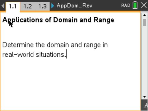 Applications of Domain and Range