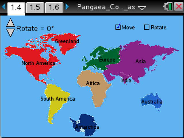 Pangaea Continent Puzzle