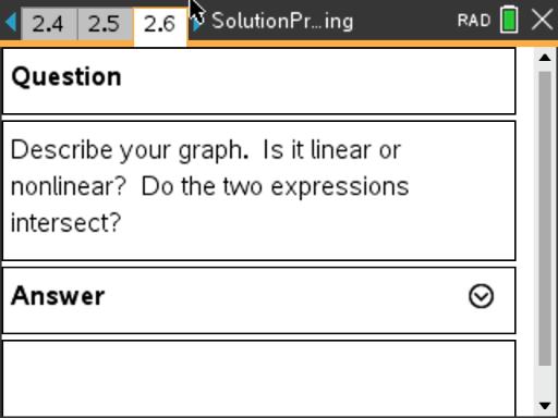 Representing the Solution Process by Graphing