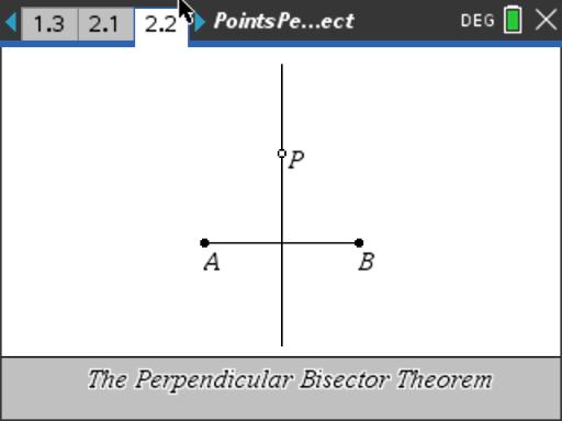 Points on a Perpendicular Bisector