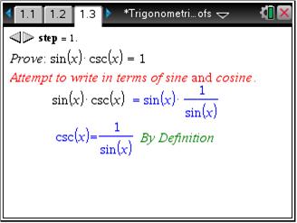 Trigonometric Proofs