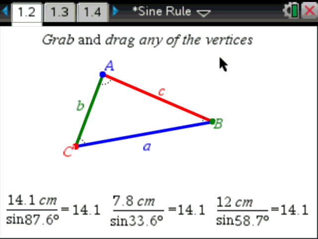 Classroom Activities: The Sine Rule - Texas Instruments - content