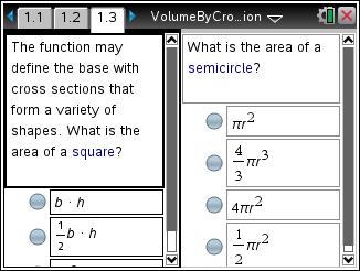 Volume by Cross Sections