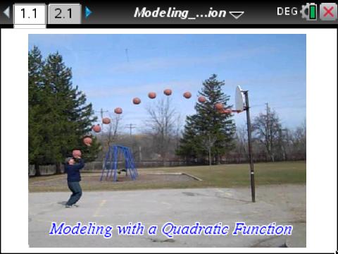 Modeling with a Quadratic Function