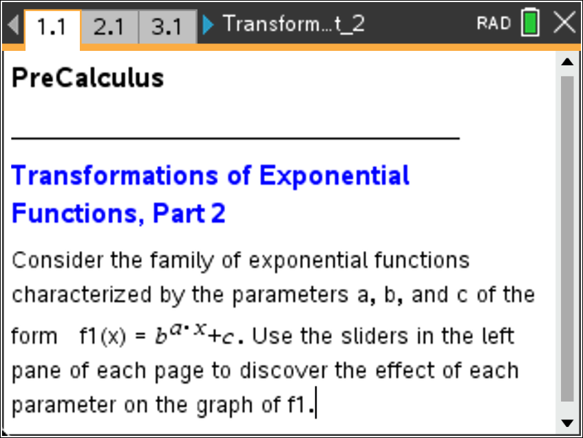 Transformations of Exponential Functions- Part 2