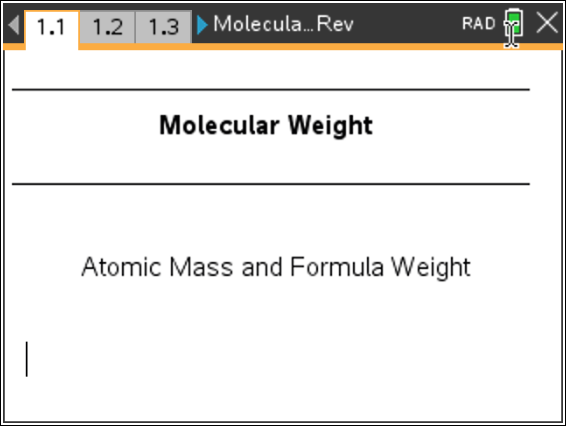 Molecular Weight