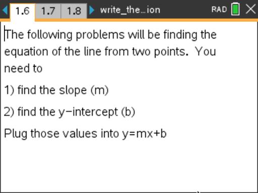 Find the Equation of the Line