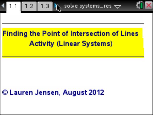 Solving Systems Using Pictures!