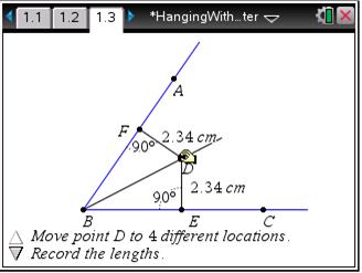Hanging with the Incenter