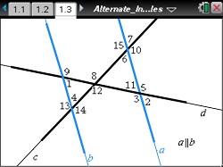 Geometry Alternate Interior Angles Geometry Ti Math Nspired