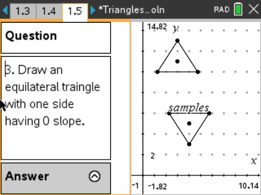Triangles and Slope - Is the Triangle Possible?