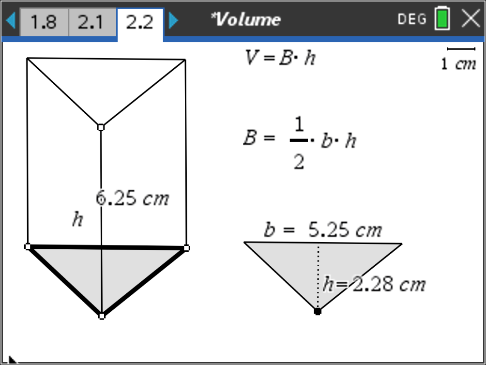 find the volume of the triangular prism