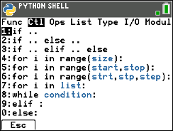 TI-84 Plus CE Python screenshot for step 2