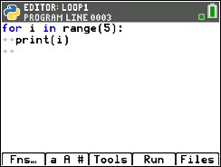 TI-84 Plus CE Python screenshot for step 4