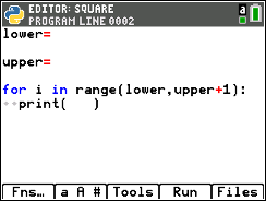 TI-84 Plus CE Python screenshot for step 8