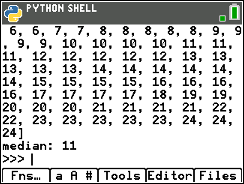 TI-84 Plus CE Python screenshot for Step 8