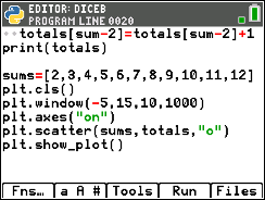 TI-84 Plus CE Python screen for step 6