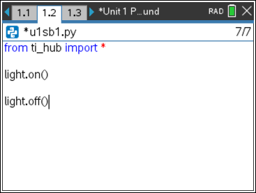 10 Minutes of Code: TI-Innovator™ Technology Python activities