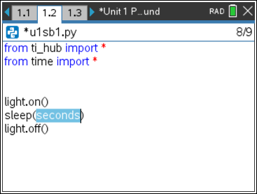 10 Minutes of Code: TI-Innovator™ Technology Python activities