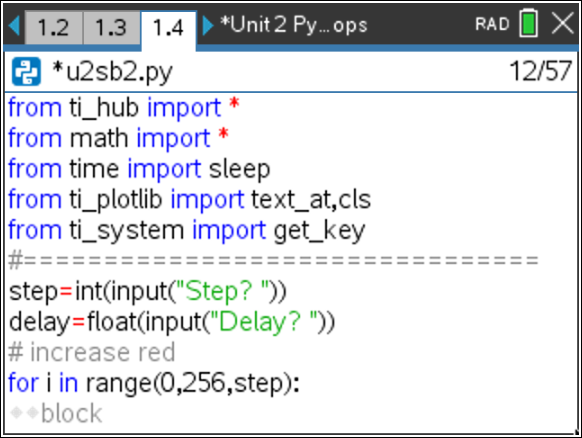 10 Minutes of Code: TI-Innovator™ Technology Python activities