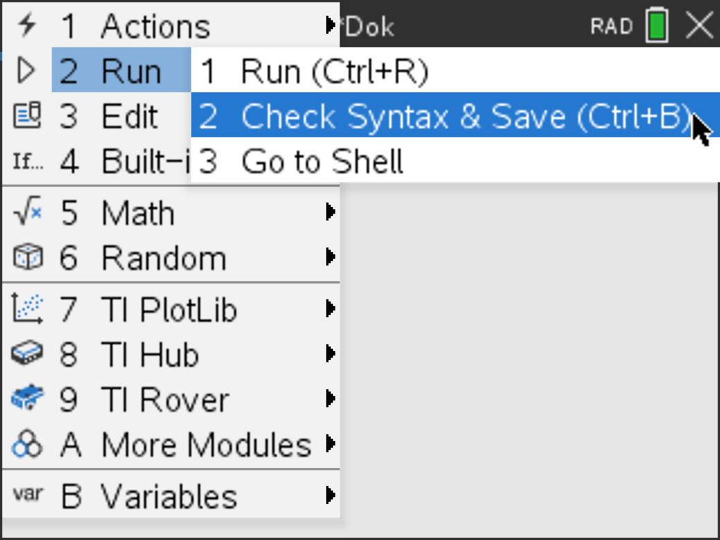 TI Codes | Python-Programmierung mit TI-Nspire CX II-T | Texas ...