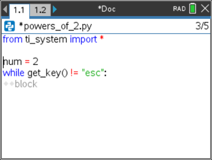 10 Minutes of Code: TI-Nspire™ CX II Python activities
