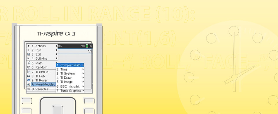 Python Modules: Python activities using TI-Nspire™ CX II