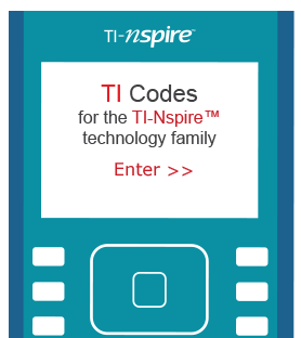 Activities TI Codes category Enter for TI-Nspire technology family of graphing calculators
