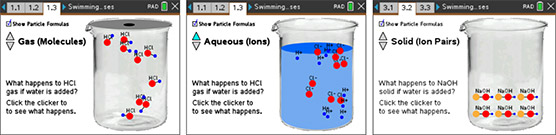 Screenshots from Acids, Bases and Salts (HS)