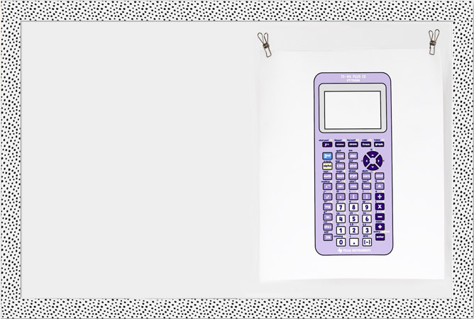TI-84 Plus CE Python graphing calculator poster