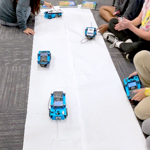 Students using their Rovers.
