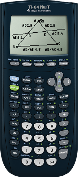 recept lof gordijn TI-84 Plus T grafische rekenmachine | Texas Instruments Nederland