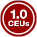 1.0 CEUs round button icon