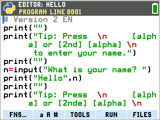 TI-84 Evo User Guide | Python | Texas Instruments