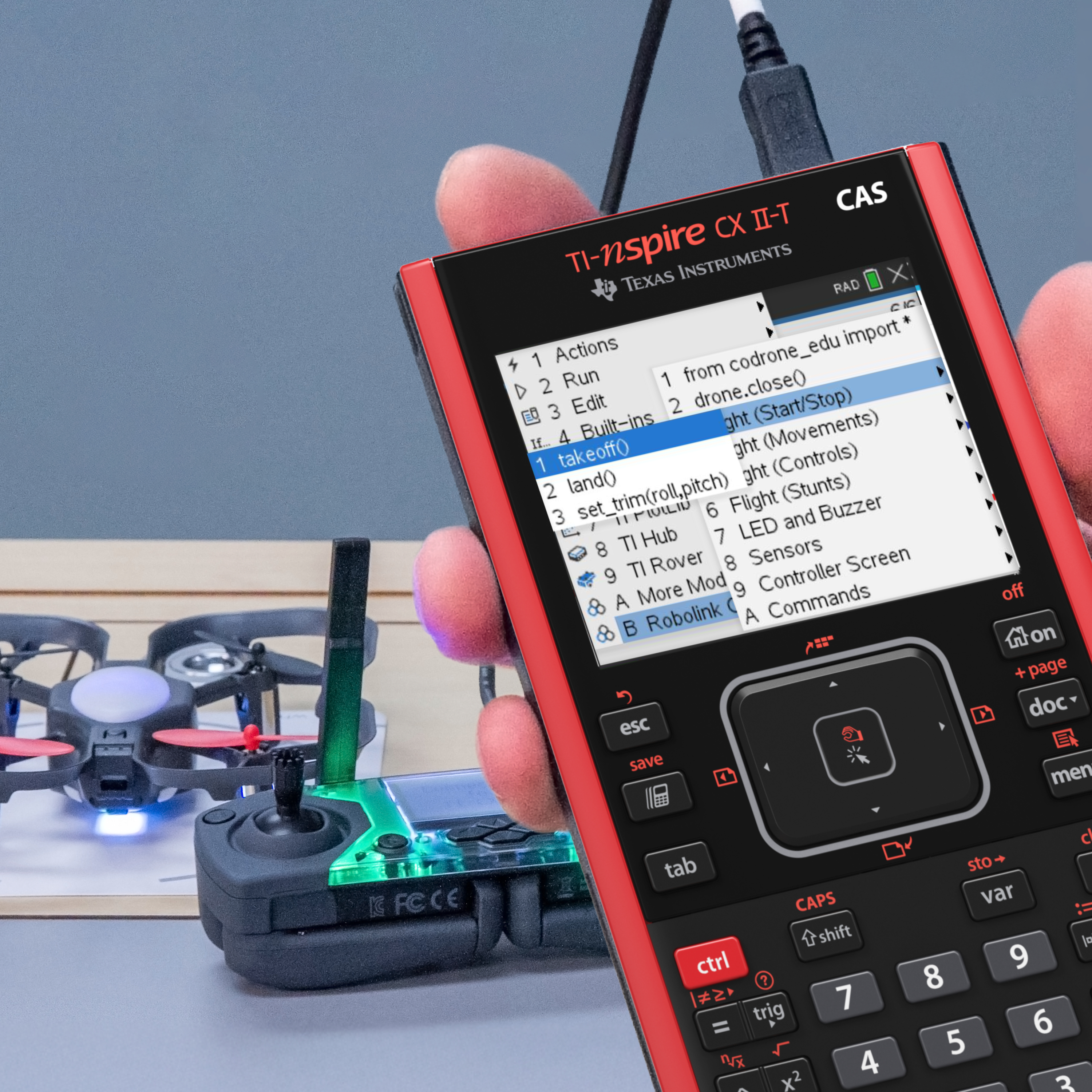 CoDrone EDU | TI-Nspire™ CX II-T CAS | Texas Instruments DE