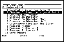 NoteFolio™ App for TI-89 Titanium - Texas Instruments - Asia