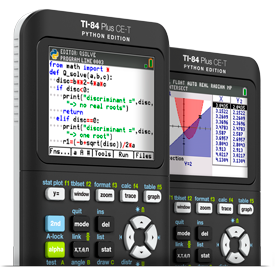 Tolk Variant Absorberen TI-84 Plus CE-T Python Edition graphing calculator