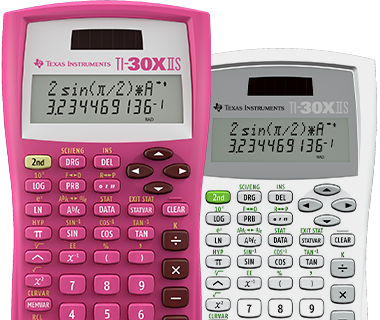 Pink Texas Instruments TI-30X IIS 2-Line Scientific Calculator 