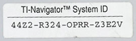 Locating Your TI Product ID