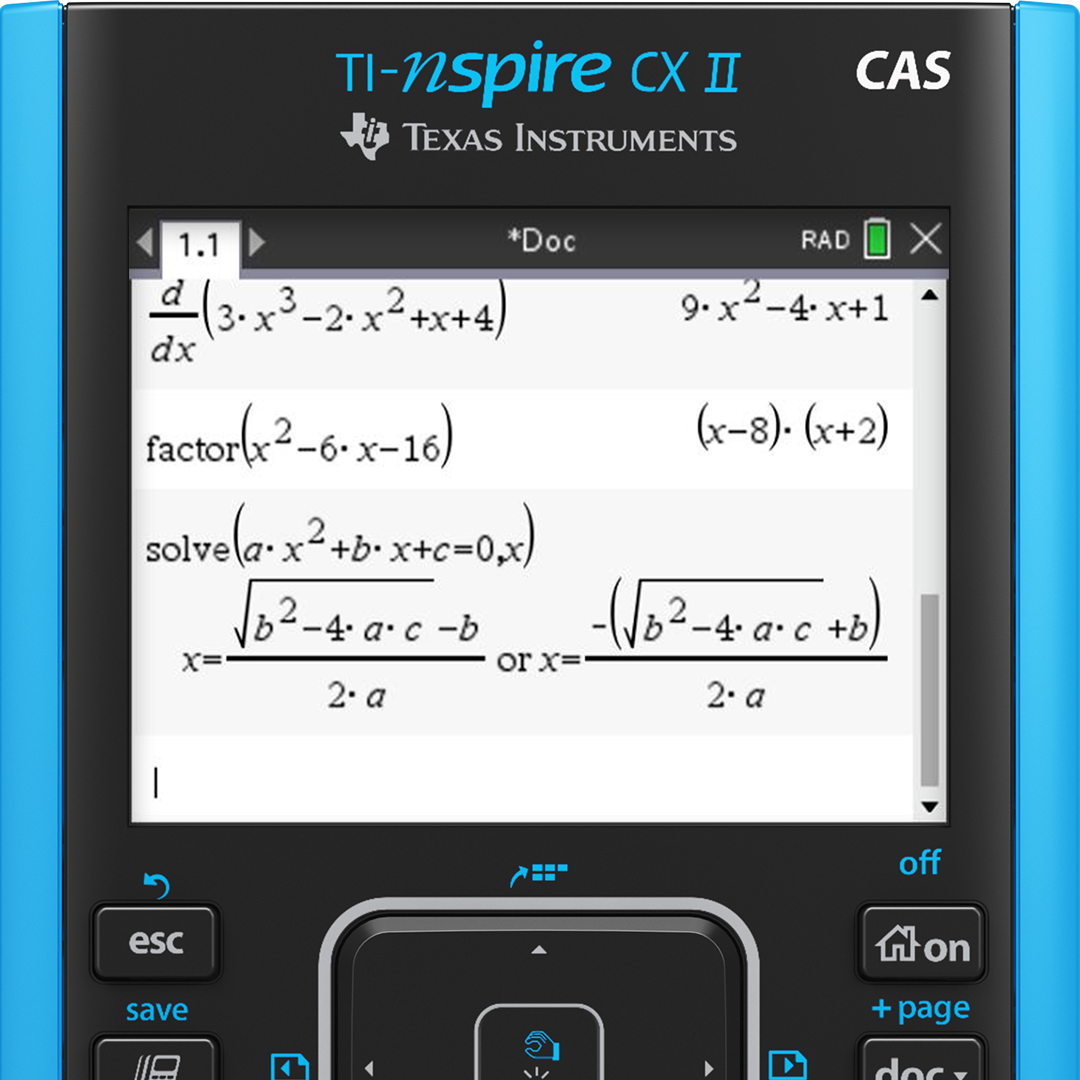 TI-Nspire™ CX CAS | Calculators | Texas Instruments