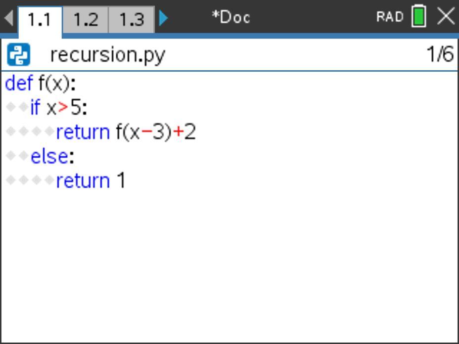 Python coding activities: Recursion | Texas Instruments