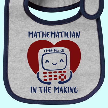 Mathematician in the making Baby Bib Onesie Design