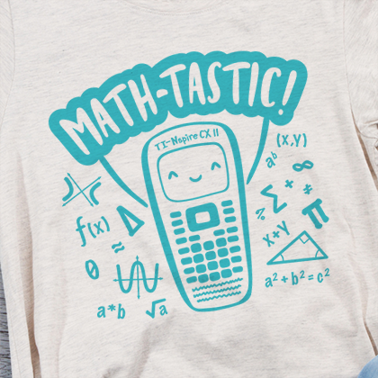Make your own math t-shirts | Texas Instruments