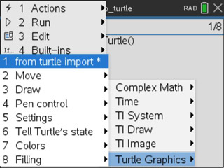 Módulo Turtle Python | Texas Instruments