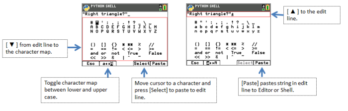 Using the [a A #] Character Map